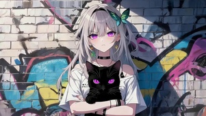 可爱涂鸦女孩