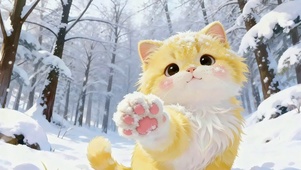 雪地萌猫