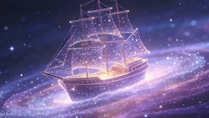 夜景星空带鱼屏