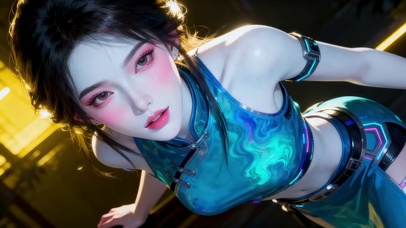 治愈可爱古风女孩
