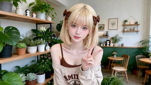 浅棕甜系少女