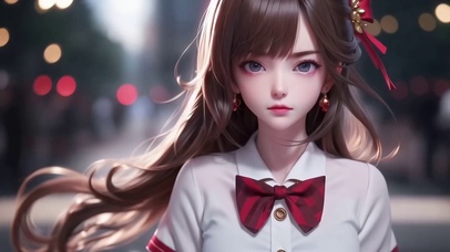 JK制服长发高冷女神