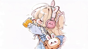 果汁小女孩