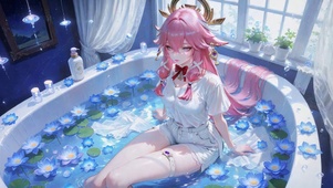 蓝莲花浴缸八重神子