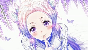 紫藤花下的蝴蝶忍