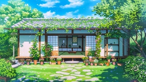 夏日小院