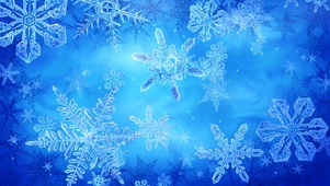 蓝色雪花