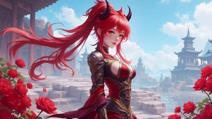 性感古风红发魔女