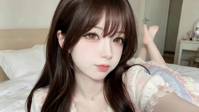 可爱居家女孩