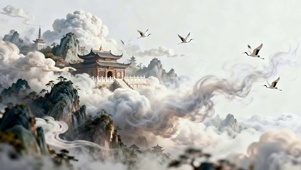 古风云雾