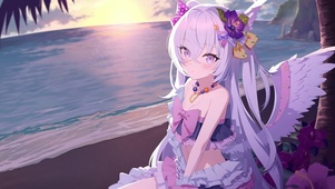 夏日海滩女孩