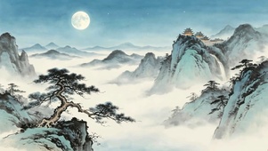 国风水墨山水