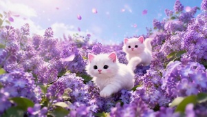 花海猫咪-无缝循环