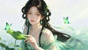 护眼治愈古风美女
