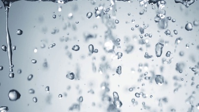 4K 高清 水与空气泡沫飞溅