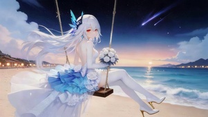 海边可爱女孩