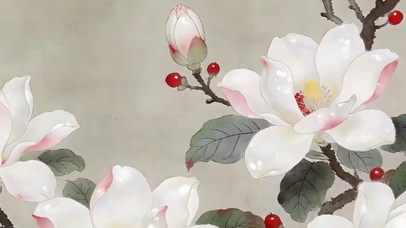 护眼花朵带鱼屏
