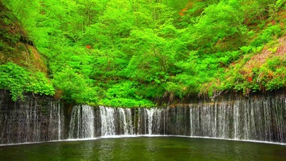 4K治愈护眼瀑布