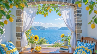 海军风海景小屋