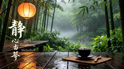 雨雾竹林
