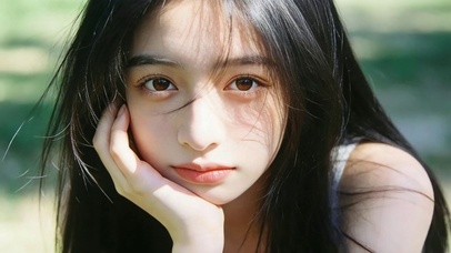 林荫碎光少女