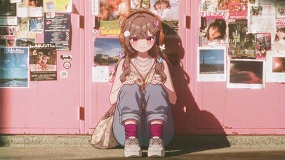 听歌的少女