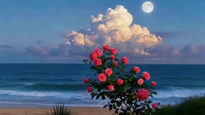 海边月季花