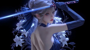 刀光里的百合香