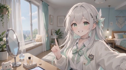 窗边猫耳流萤