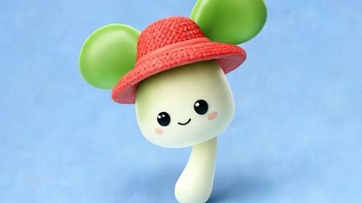 可爱小树芽带鱼屏
