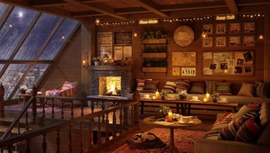 雨天舒适咖啡馆