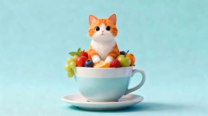 杯子猫咪