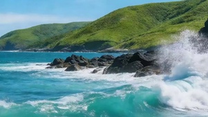 白云海景高山带鱼屏