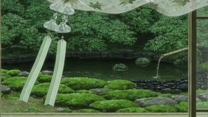 青苔竹林小院