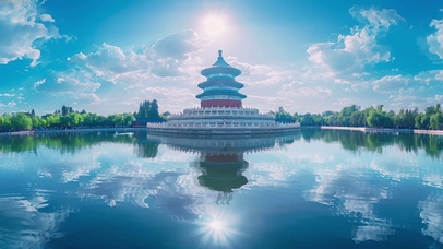 天坛倒影