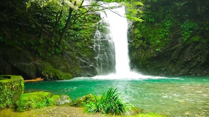 4K护眼瀑布水潭