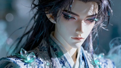 仙侠武侠古风男神娃娃手办