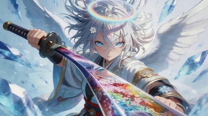 桃花刀天使女孩