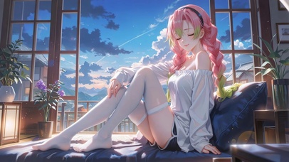 窗边白丝萝莉甘露寺蜜璃