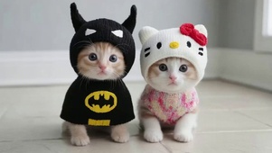 两只可爱的猫咪
