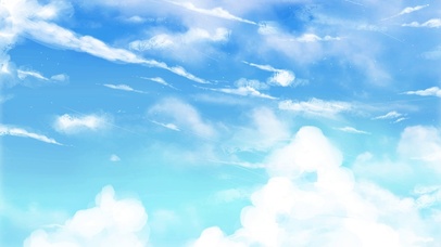 唯美治愈白云浮动