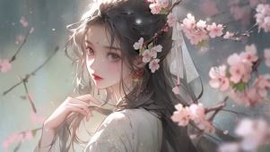 面若桃花