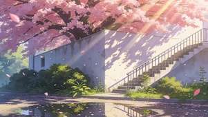 樱花树木