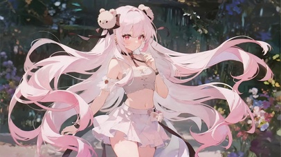 粉毛双马尾小可爱