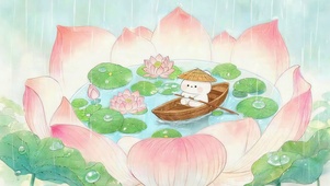 荷花池塘
