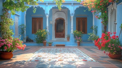 宁静阳光鲜花小院