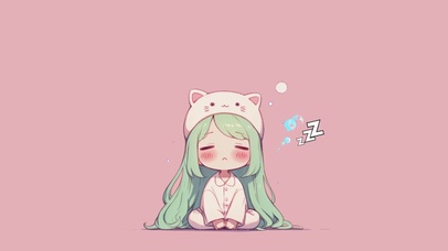 早起上班的插画女孩