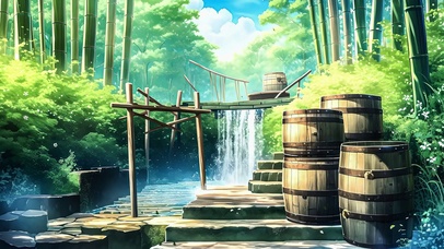 清新竹林风景