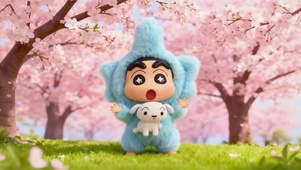 赏樱花的小新