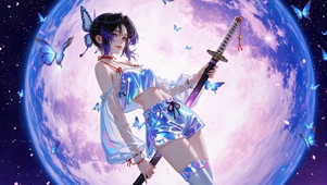 炫彩持剑美女蝴蝶忍